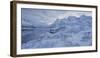 Snow-Covered Scenery with Sildpollneset (Peninsula), Vestpollen, Austnesfjorden-Rainer Mirau-Framed Photographic Print