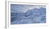 Snow-Covered Scenery with Sildpollneset (Peninsula), Vestpollen, Austnesfjorden-Rainer Mirau-Framed Photographic Print