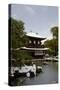 Snow-covered Silver Pavilion, Ginkaku-ji Temple, Kyoto, Japan, Asia-Damien Douxchamps-Stretched Canvas