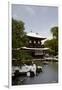 Snow-covered Silver Pavilion, Ginkaku-ji Temple, Kyoto, Japan, Asia-Damien Douxchamps-Framed Photographic Print