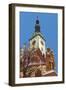 Snow-Covered Statue of Jan Zizka and Church of Transfiguration of Our Lady on Mount Tabor-Richard Nebesky-Framed Photographic Print