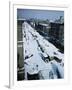 Snow Covered Street and Cars-null-Framed Photographic Print