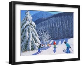 Snow Covered Trees, La Clusaz, France, 2015-Andrew Macara-Framed Giclee Print