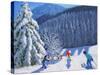 Snow Covered Trees, La Clusaz, France, 2015-Andrew Macara-Stretched Canvas