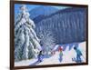 Snow Covered Trees, La Clusaz, France, 2015-Andrew Macara-Framed Giclee Print