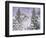 Snow covered trees on a mountain, Utah, USA-Panoramic Images-Framed Photographic Print