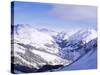 Snow-Covered Valley and Ski Resort Town of Lech, Austrian Alps, Lech, Arlberg, Austria-Richard Nebesky-Stretched Canvas