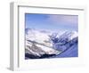 Snow-Covered Valley and Ski Resort Town of Lech, Austrian Alps, Lech, Arlberg, Austria-Richard Nebesky-Framed Photographic Print