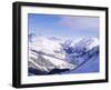 Snow-Covered Valley and Ski Resort Town of Lech, Austrian Alps, Lech, Arlberg, Austria-Richard Nebesky-Framed Photographic Print