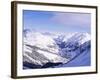 Snow-Covered Valley and Ski Resort Town of Lech, Austrian Alps, Lech, Arlberg, Austria-Richard Nebesky-Framed Photographic Print