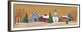 Snow Covered Village-Beverly Johnston-Framed Premium Giclee Print