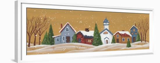 Snow Covered Village-Beverly Johnston-Framed Premium Giclee Print