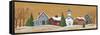 Snow Covered Village-Beverly Johnston-Framed Stretched Canvas