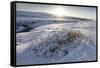 Snow-Covered Winter Landscape Near Gullfoss Waterfall, Iceland, Polar Regions-Lee Frost-Framed Stretched Canvas