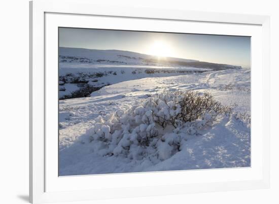 Snow-Covered Winter Landscape Near Gullfoss Waterfall, Iceland, Polar Regions-Lee Frost-Framed Photographic Print