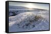 Snow-Covered Winter Landscape Near Gullfoss Waterfall, Iceland, Polar Regions-Lee Frost-Framed Stretched Canvas