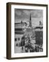 Snow-Covered Winter-Resort Village St. Moritz. Evangelical Church in Background-Alfred Eisenstaedt-Framed Photographic Print