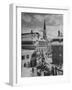 Snow-Covered Winter-Resort Village St. Moritz. Evangelical Church in Background-Alfred Eisenstaedt-Framed Photographic Print