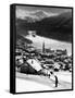 Snow-Covered Winter-Resort Village St. Moritz-Alfred Eisenstaedt-Framed Stretched Canvas