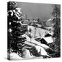 Snow-Covered Winter-Resort Village St. Moritz-Alfred Eisenstaedt-Stretched Canvas