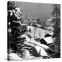 Snow-Covered Winter-Resort Village St. Moritz-Alfred Eisenstaedt-Stretched Canvas