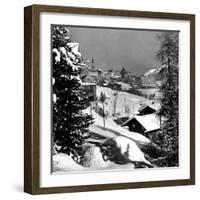 Snow-Covered Winter-Resort Village St. Moritz-Alfred Eisenstaedt-Framed Photographic Print