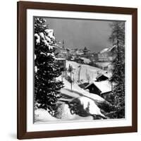 Snow-Covered Winter-Resort Village St. Moritz-Alfred Eisenstaedt-Framed Photographic Print