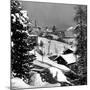 Snow-Covered Winter-Resort Village St. Moritz-Alfred Eisenstaedt-Mounted Photographic Print