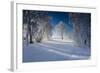 Snow-Covered Winter Scenery, Triebtal, Vogtland, Saxony, Germany-Falk Hermann-Framed Photographic Print