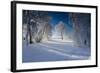 Snow-Covered Winter Scenery, Triebtal, Vogtland, Saxony, Germany-Falk Hermann-Framed Photographic Print