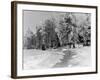 Snow Covering Countryside Near Lake Ladoga-Carl Mydans-Framed Photographic Print