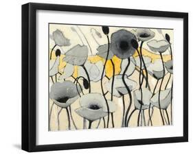 Snow Day Gray Flower-Shirley Novak-Framed Art Print