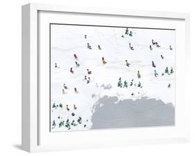 Snow Day - Ski Time-Kristine Hegre-Framed Giclee Print