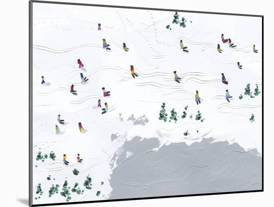 Snow Day - Ski Time-Kristine Hegre-Mounted Giclee Print