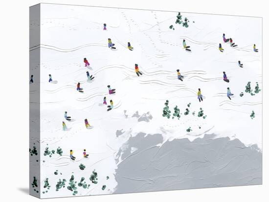 Snow Day - Ski Time-Kristine Hegre-Stretched Canvas