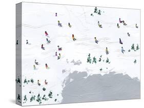 Snow Day - Ski Time-Kristine Hegre-Stretched Canvas