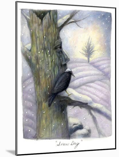 Snow Day-Art and a Little Magic-Mounted Giclee Print