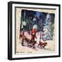 Snow Dog Team Montage-null-Framed Giclee Print