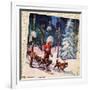 Snow Dog Team Montage-null-Framed Giclee Print