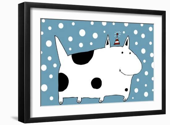 Snow Dog-Carla Martell-Framed Giclee Print