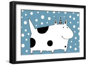 Snow Dog-Carla Martell-Framed Giclee Print