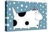 Snow Dog-Carla Martell-Stretched Canvas