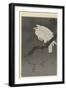 Snow Eagle on a Branch, 1910-30 (Colour Woodcut)-Ohara Koson-Framed Giclee Print