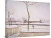 Snow Effect (Effet De Neige) C. 1880-1885-Alfred Sisley-Stretched Canvas