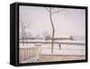 Snow Effect (Effet De Neige) C. 1880-1885-Alfred Sisley-Framed Stretched Canvas