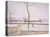 Snow Effect (Effet De Neige) C. 1880-1885-Alfred Sisley-Stretched Canvas