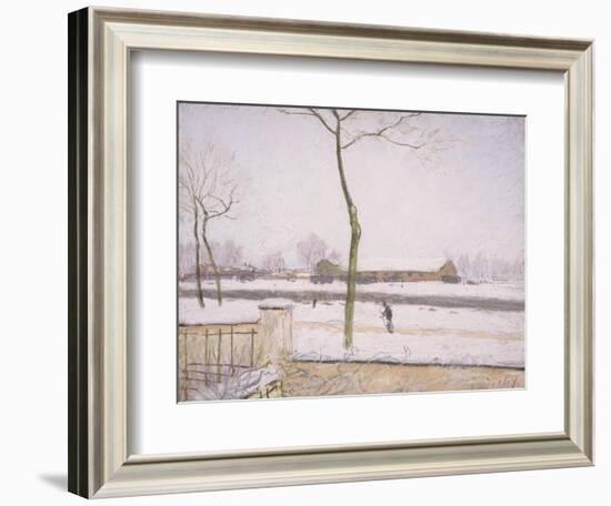 Snow Effect (Effet De Neige) C. 1880-1885-Alfred Sisley-Framed Giclee Print