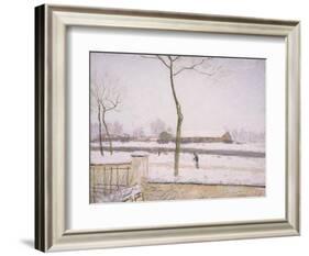 Snow Effect (Effet De Neige) C. 1880-1885-Alfred Sisley-Framed Giclee Print