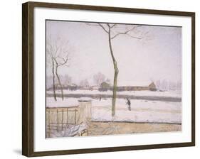 Snow Effect (Effet De Neige) C. 1880-1885-Alfred Sisley-Framed Giclee Print