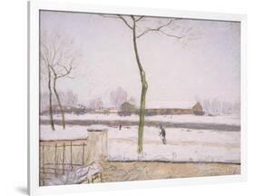 Snow Effect (Effet De Neige) C. 1880-1885-Alfred Sisley-Framed Giclee Print